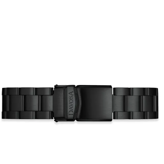 Davosa Ternos Professional bracelet acier noir PVD 3 rangs