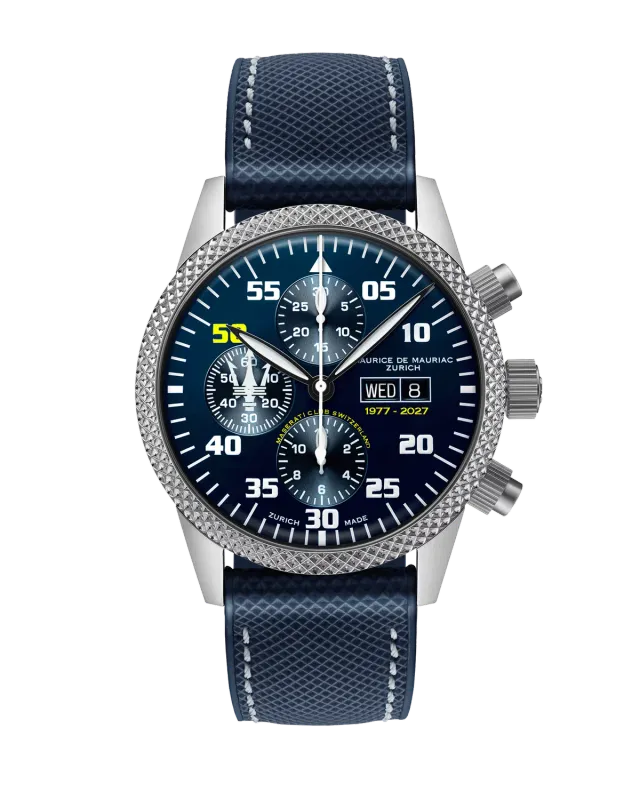 Maurice de Mauriac Chrono Modern Maserati Club Switzerland Jubilee Edition montre
