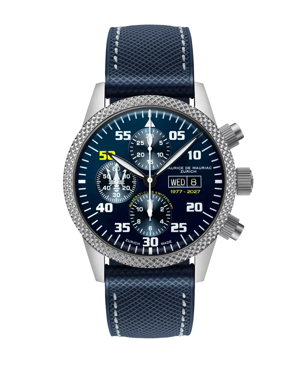 Maurice de Mauriac Chrono Modern Maserati Club Switzerland Jubilee Edition montre