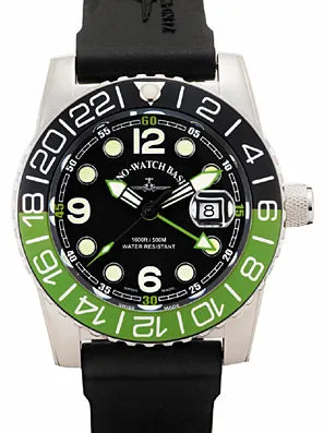 Zeno-Watch Basel Airplane Diver Quartz GMT Points montre GMT