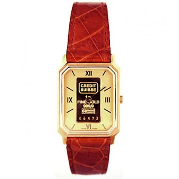 Zeno-Watch Basel Ladies Catena Gold Bar Credit Suisse 1 gr montre femme