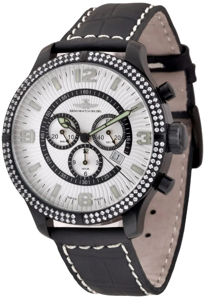 Zeno-Watch Basel Oversized Retro Chrono Parisienne montre or rose