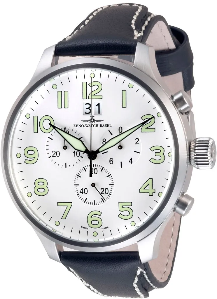 Zeno-Watch Basel Super Oversized ST Chrono Big Date chronographe