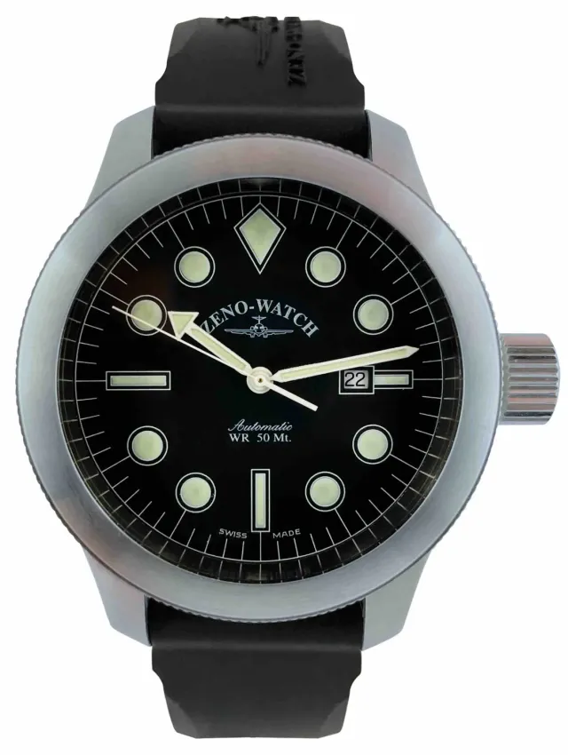 Zeno-Watch Basel Jumbo montre automatique édition limitée grande couronne