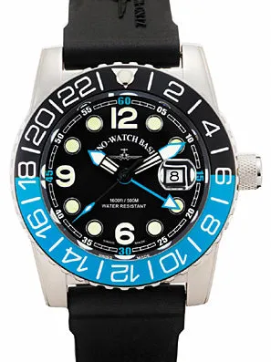Zeno-Watch Basel Airplane Diver Quartz GMT Points montre GMT