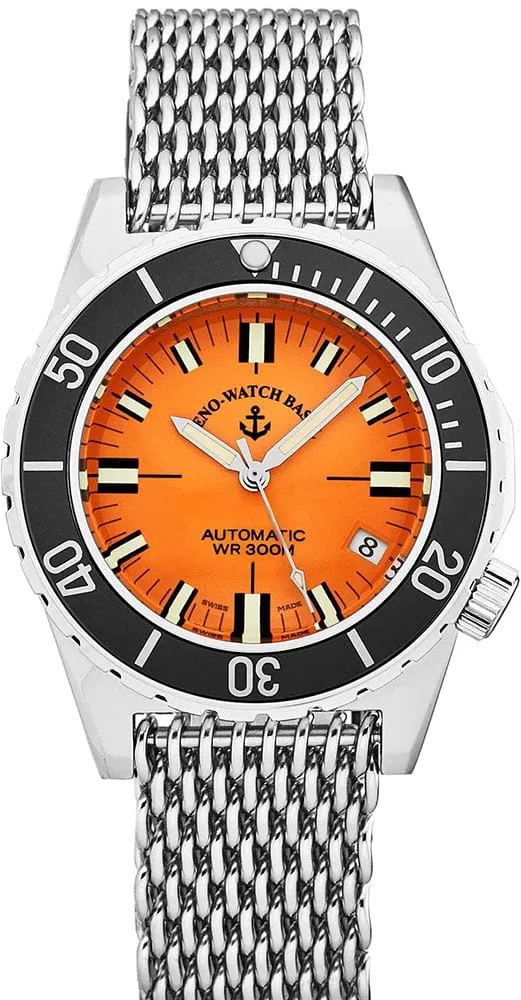 Zeno-Watch Basel Army Diver montre automatique mesh édition limitée