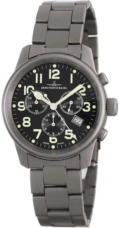 Zeno-Watch Basel Classic Pilot Chronograph montre titane