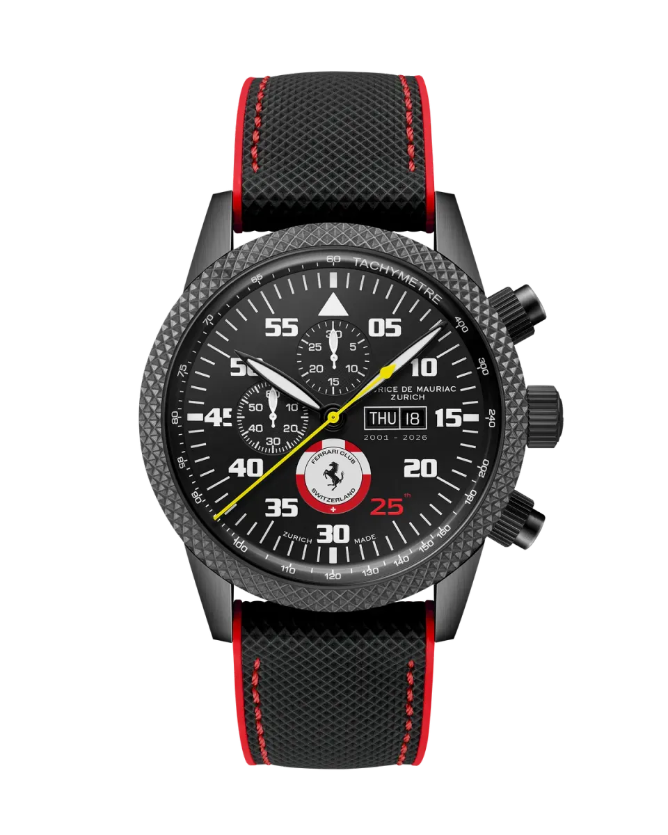 Maurice de Mauriac Chrono Modern Ferrari Club Switzerland 25th Jubilee Edition Members Only montre