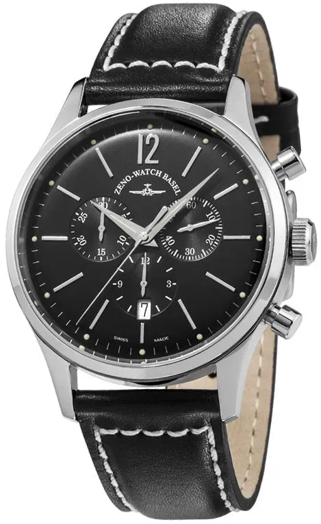 Zeno-Watch Basel Event Gentleman Chronograph 43 montre quartz cadran soleil