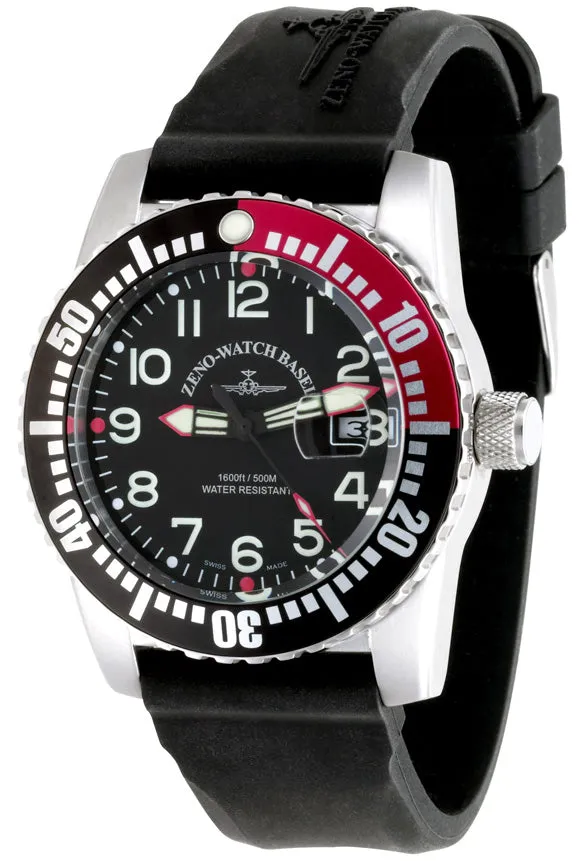 Zeno-Watch Basel Airplane Diver Quartz Numbers montre de plongée
