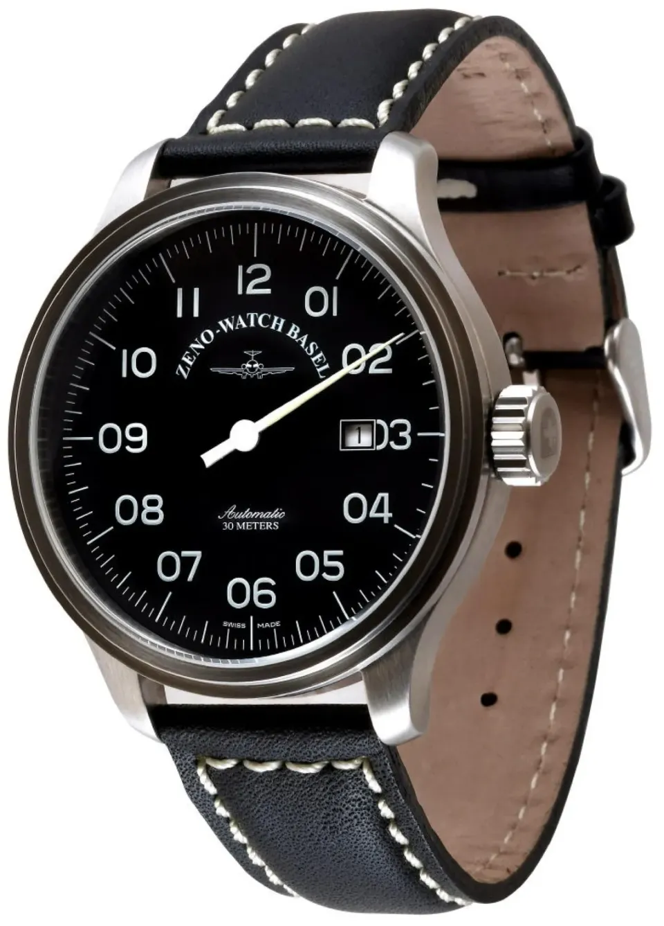 Zeno-Watch Basel OS Retro Uno montre sans aiguille des minutes