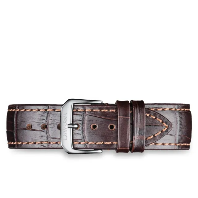 Davosa Bracelet montre cuir marron grain croco