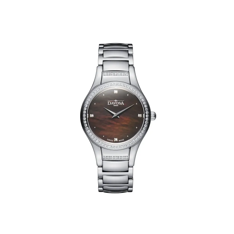 Davosa LunaStar Montre femme quartz nacre zircons
