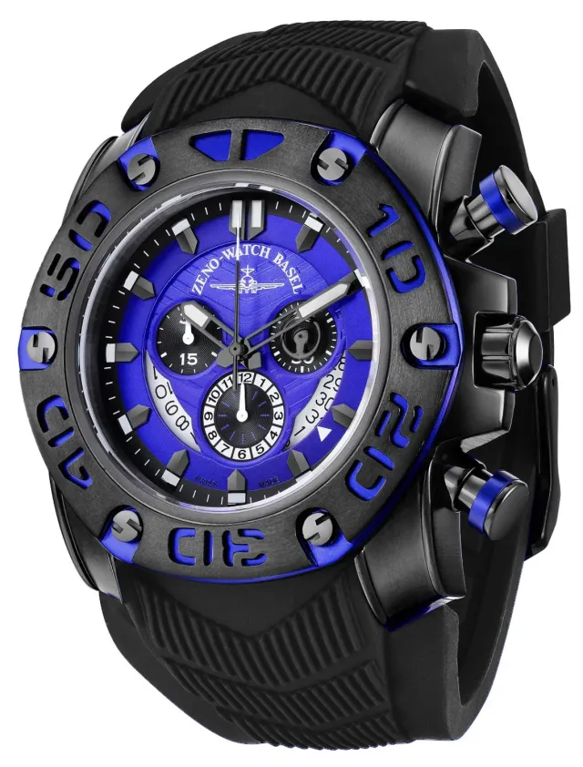 Zeno-Watch Basel Neptun 3 Chronograph black montre quartz