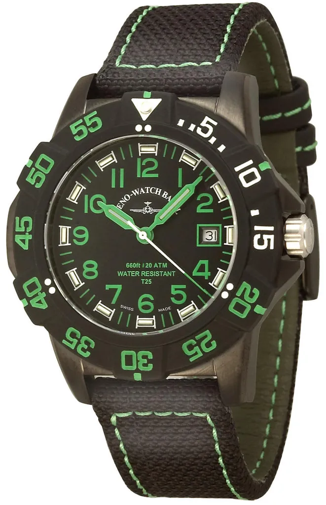 Zeno-Watch Basel Sport H3 Fashion Diver montre plongée tritium