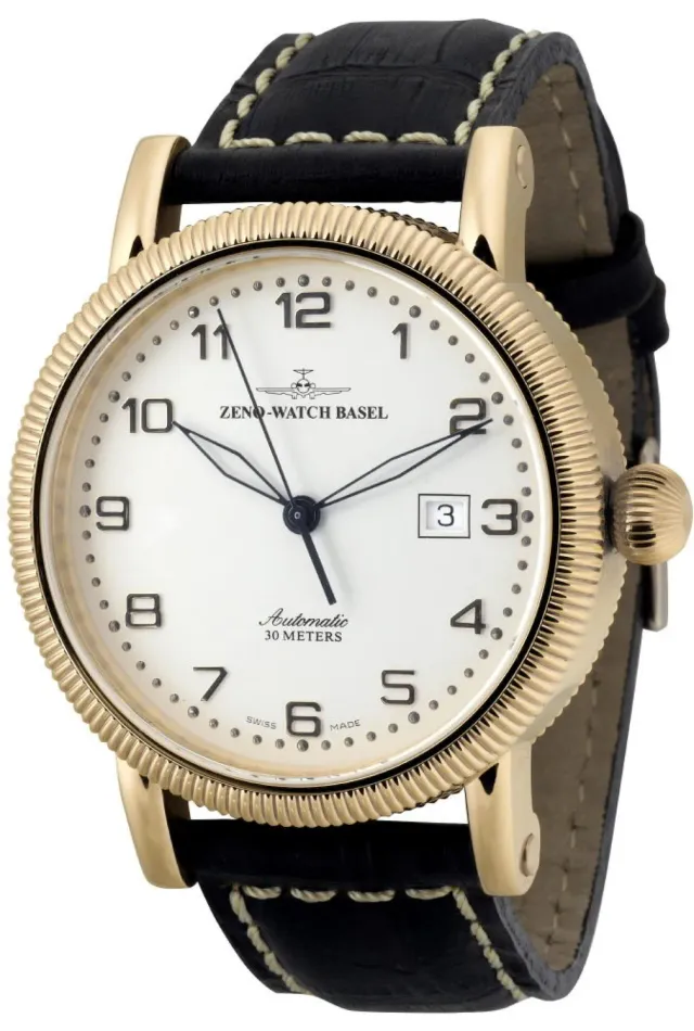 Zeno-Watch Basel Nostalgia Retro montre automatique PVD or rose