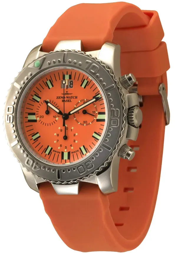Zeno-Watch Basel Hercules Chronograph Big Date montre orange
