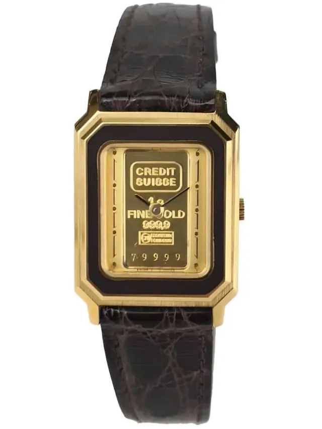 Zeno-Watch Basel Catena montre femme or laque 1 g