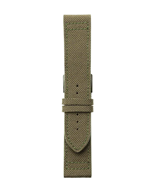 Maurice de Mauriac Green Canvas bracelet textile