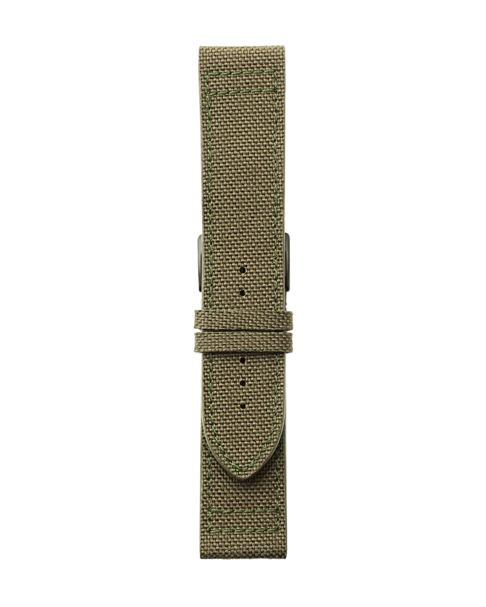 Maurice de Mauriac Green Canvas bracelet textile