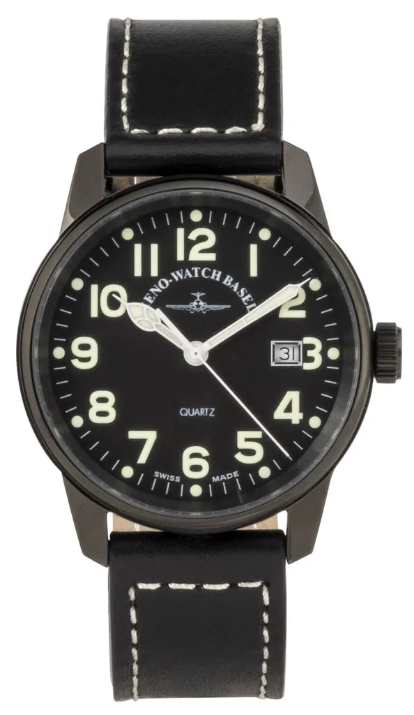 Zeno-Watch Basel Classic Pilot Date montre quartz